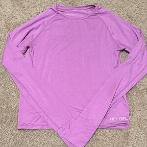 Purple Long Sleeve Top